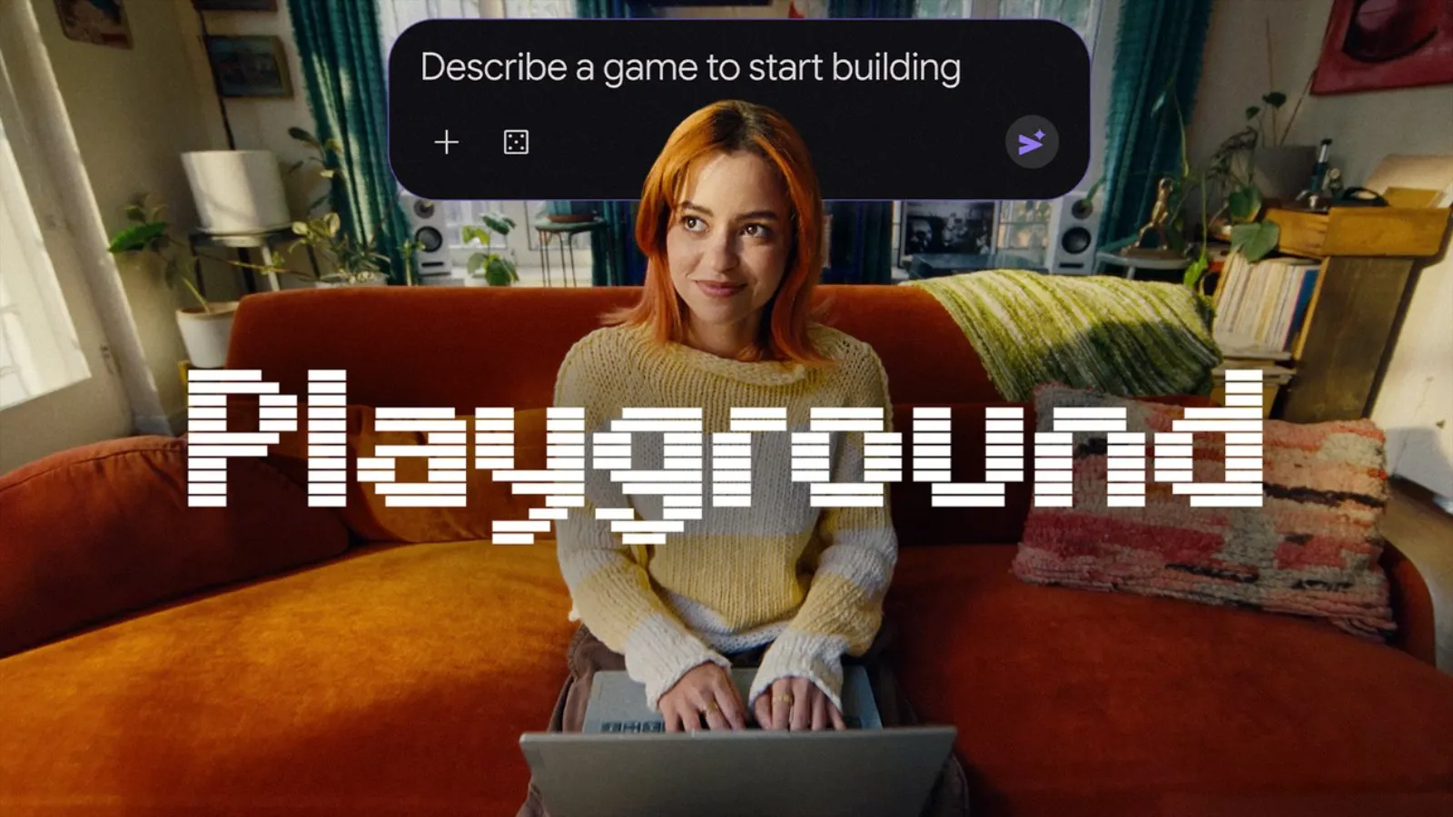 Imagen promocional de Playground, la plataforma de Google para crear juegos con IA