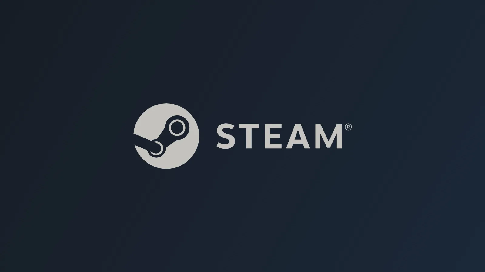Logotipo de Steam sobre fondo azul oscuro