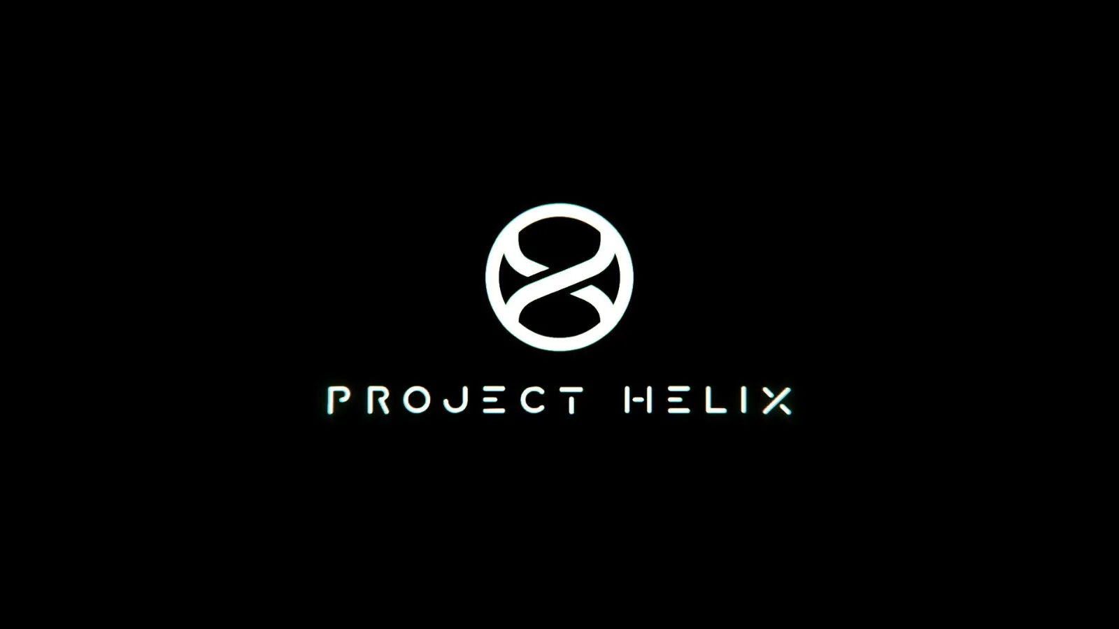 Logotipo de Project Helix sobre fondo negro